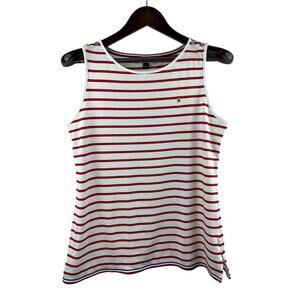 Women’s Tommy Hilfiger Medium White & Red Striped Tank